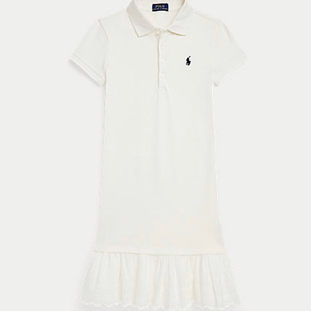 White polo girls dress casual